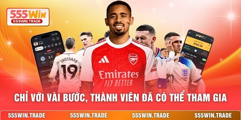 Chỉ với vài bước, thành viên đã có thể tham gia